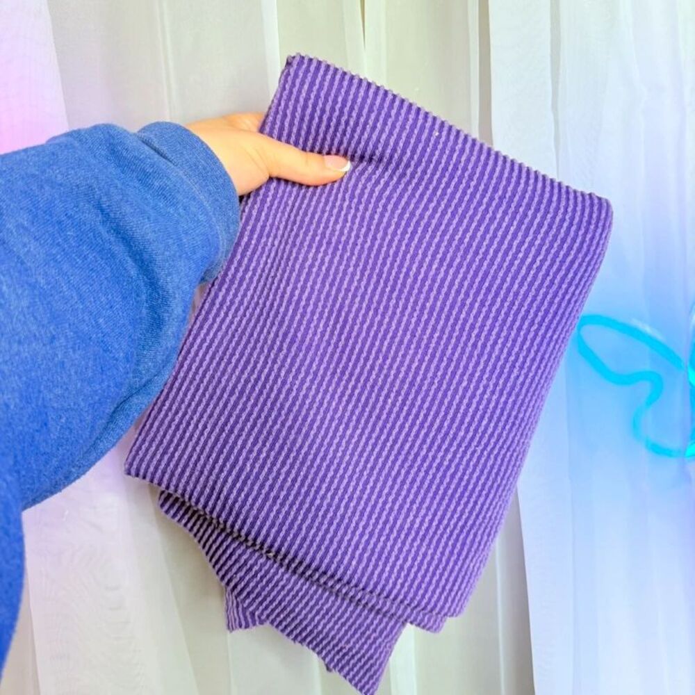 One full yard ribbed knit fabric